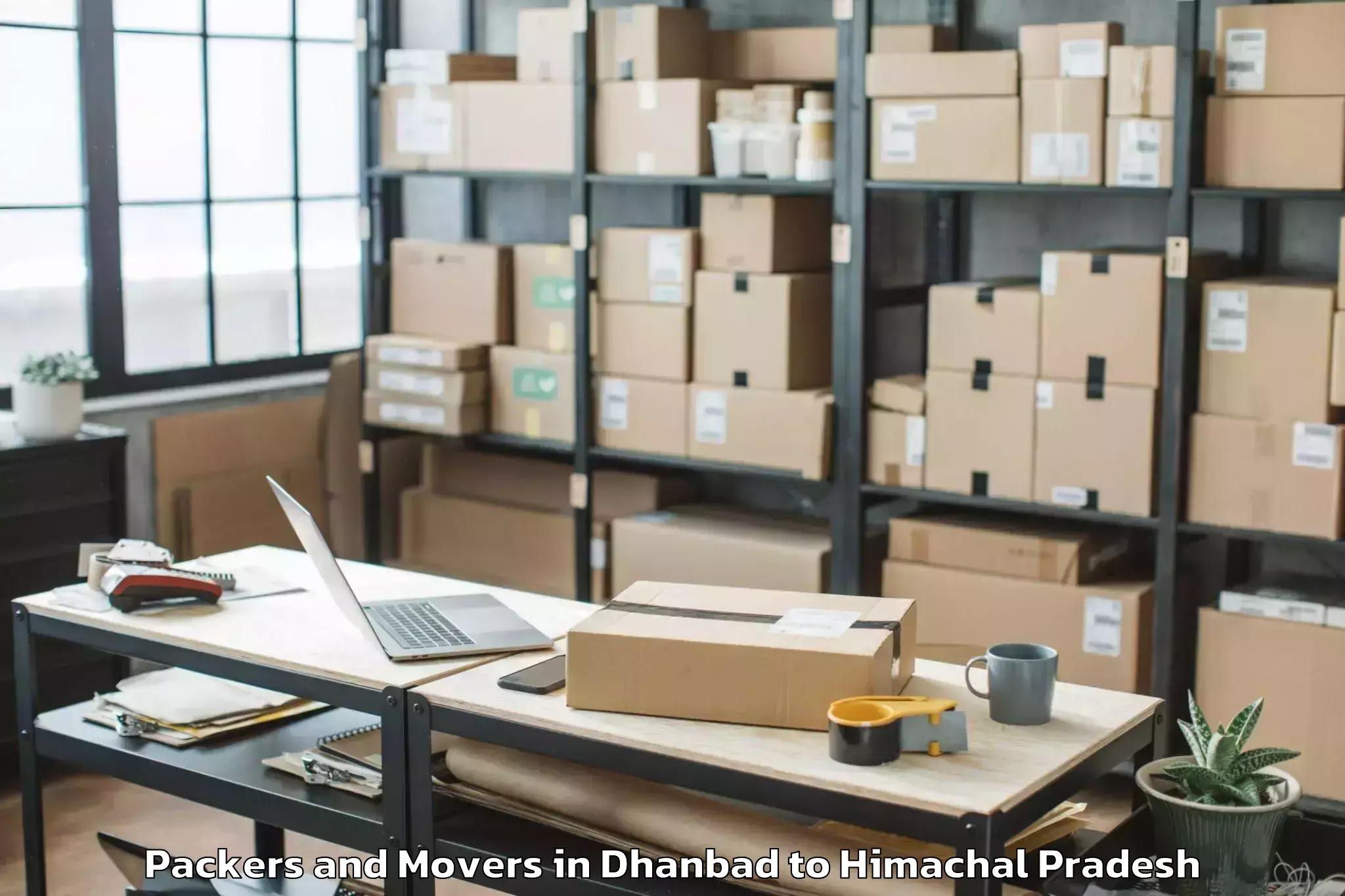 Get Dhanbad to Abhilashi University Baddi Packers And Movers